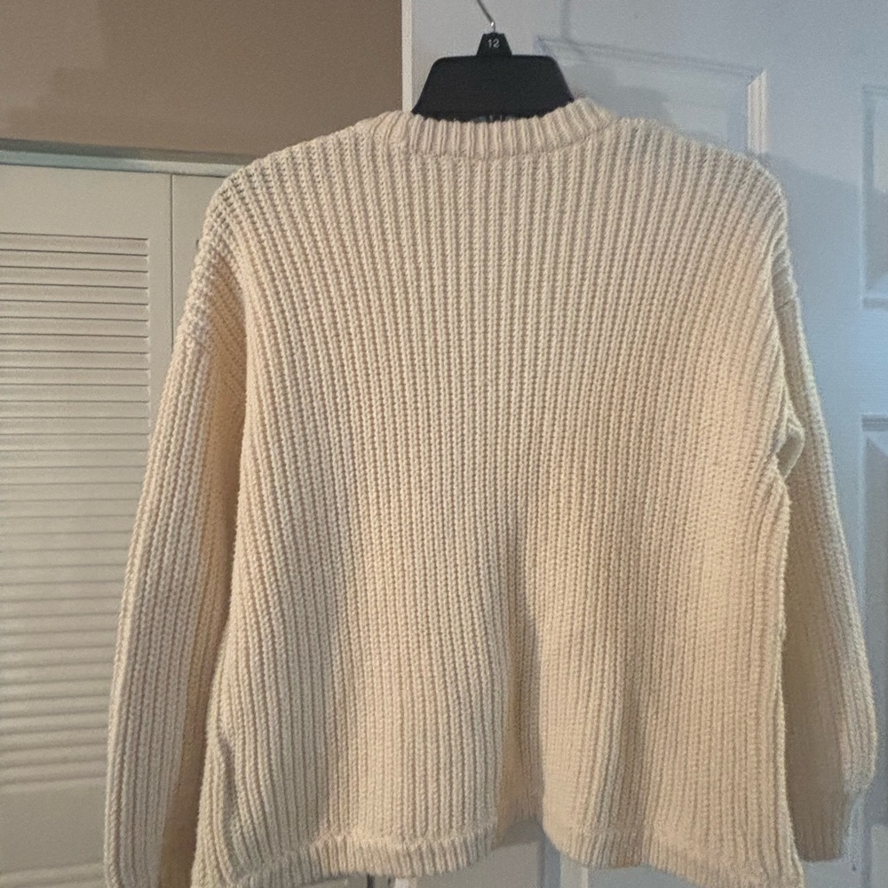 MADEWELL CREAM COLOR SWEATER. - Picture 4 of 5